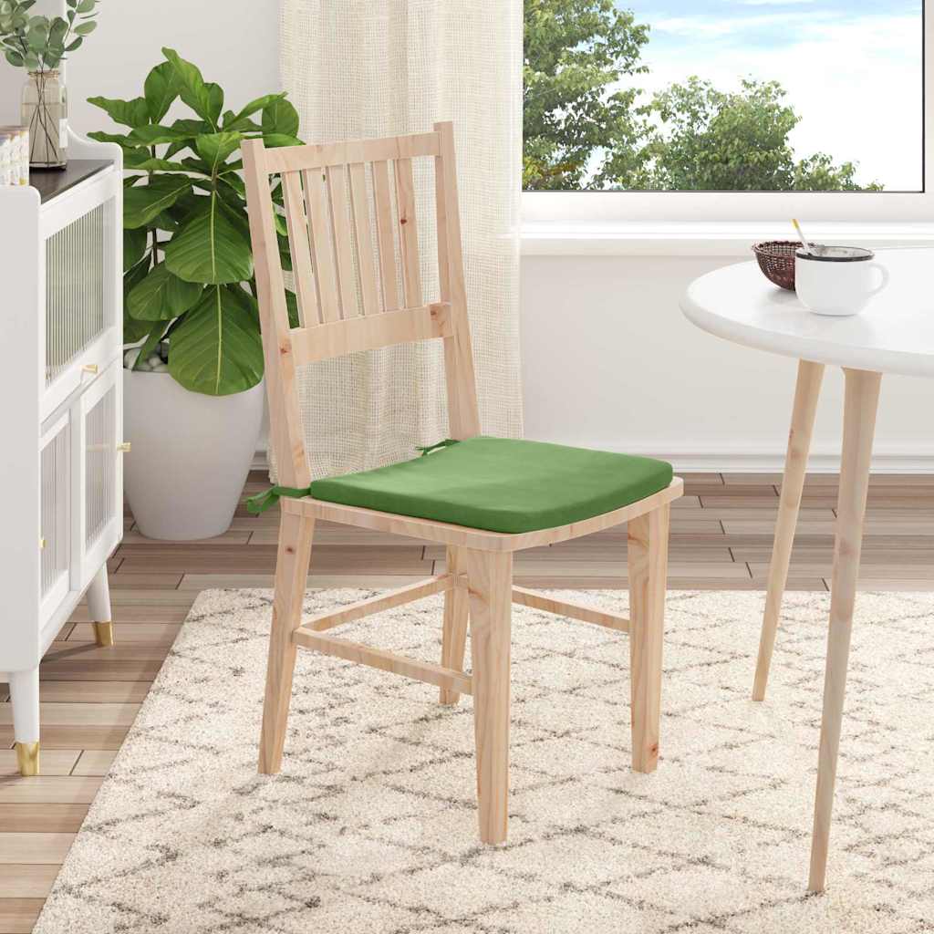 vidaXL Sitzkissen 4 pcs Hellgrün 40 x 40 x 3 cm Samt