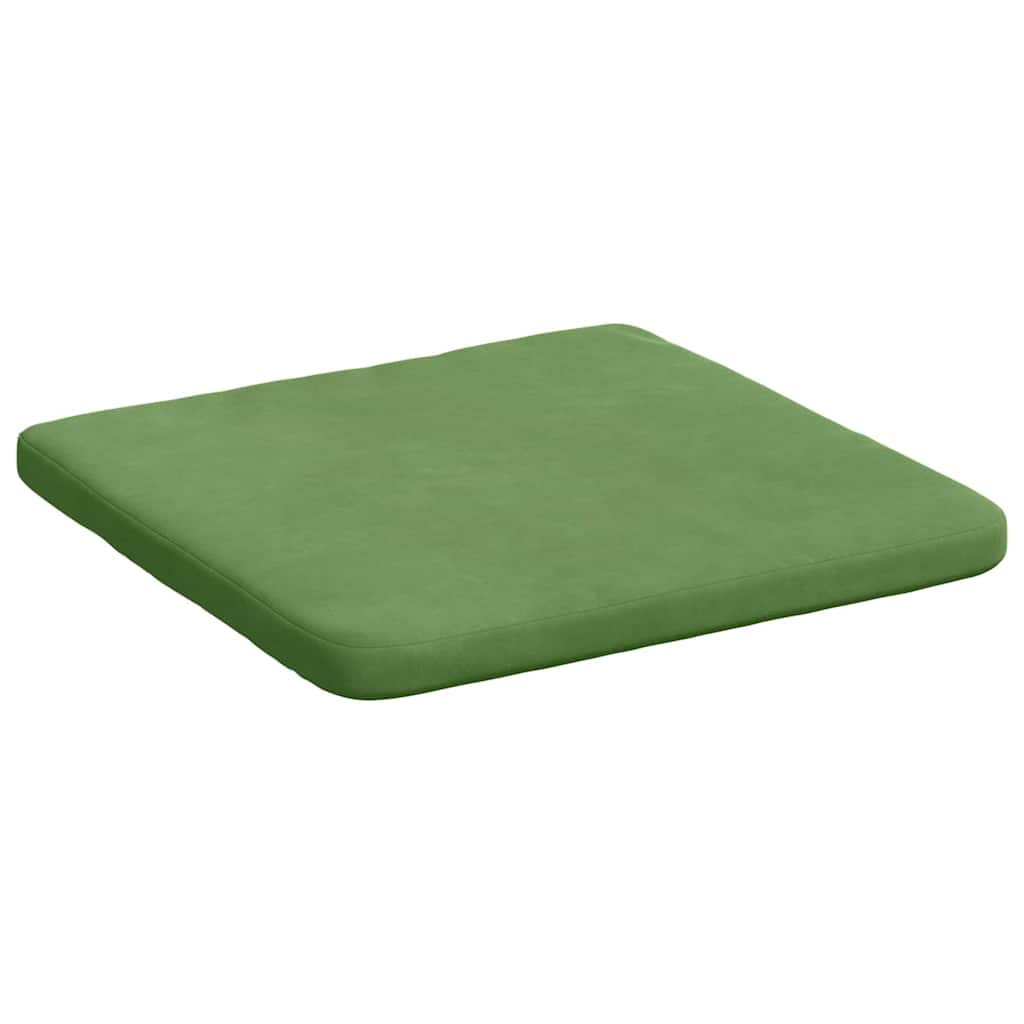 vidaXL Sitzkissen 4 pcs Hellgrün 40 x 40 x 3 cm Samt