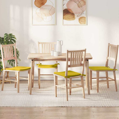 Sitzkissen 4 pcs Gelb 40 x 40 x 3 cm Samt