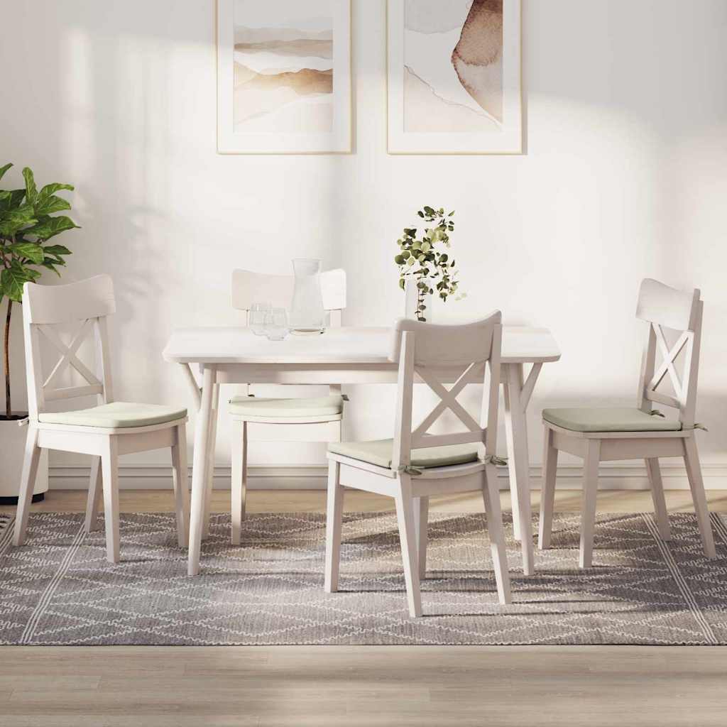 Sitzkissen 4 pcs Creme 40 x 40 x 3 cm Samt