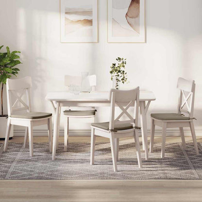 vidaXL Sitzkissen 4 pcs Taupe 40 x 40 x 3 cm Mikrofaserstoff