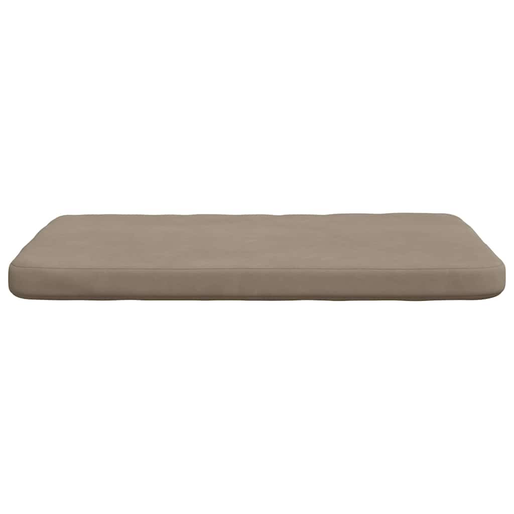 vidaXL Sitzkissen 4 pcs Taupe 40 x 40 x 3 cm Mikrofaserstoff