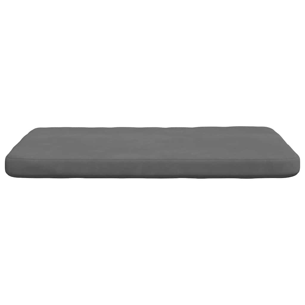 vidaXL Sitzkissen 4 pcs Dunkelgrau 40 x 40 x 3 cm Mikrofaserstoff