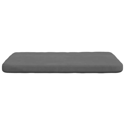 vidaXL Sitzkissen 4 pcs Dunkelgrau 40 x 40 x 3 cm Mikrofaserstoff