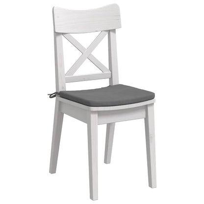vidaXL Sitzkissen 4 pcs Dunkelgrau 40 x 40 x 3 cm Mikrofaserstoff
