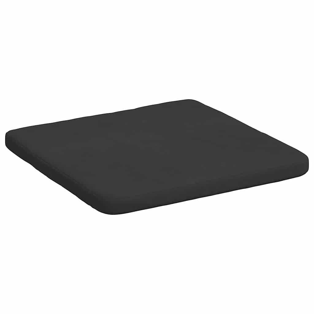 vidaXL Sitzkissen 4 pcs Schwarz 40 x 40 x 3 cm Mikrofaserstoff