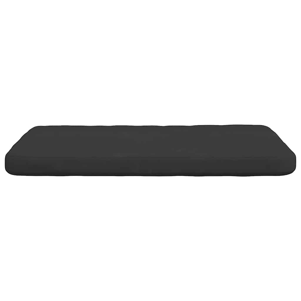 vidaXL Sitzkissen 4 pcs Schwarz 40 x 40 x 3 cm Mikrofaserstoff