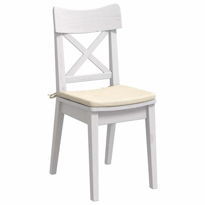 Sitzkissen 4 pcs Creme 40 x 40 x 3 cm Cordstoff