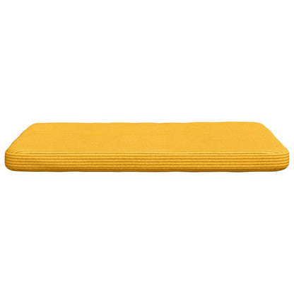 vidaXL Sitzkissen 4 pcs Helles Gelb 40 x 40 x 3 cm Cordstoff