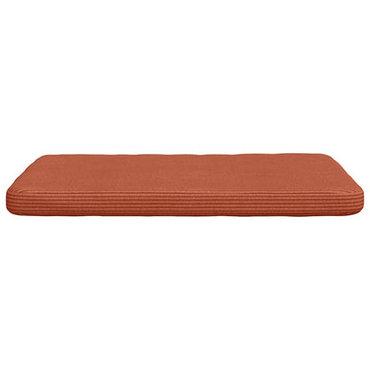 vidaXL Sitzkissen 4 pcs Rot-Orange 40 x 40 x 3 cm Cordstoff