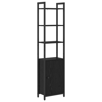 vidaXL Bücherregal Schwarz Eichen-Optik 40 x 24 x 161 cm Holzwerkstoff
