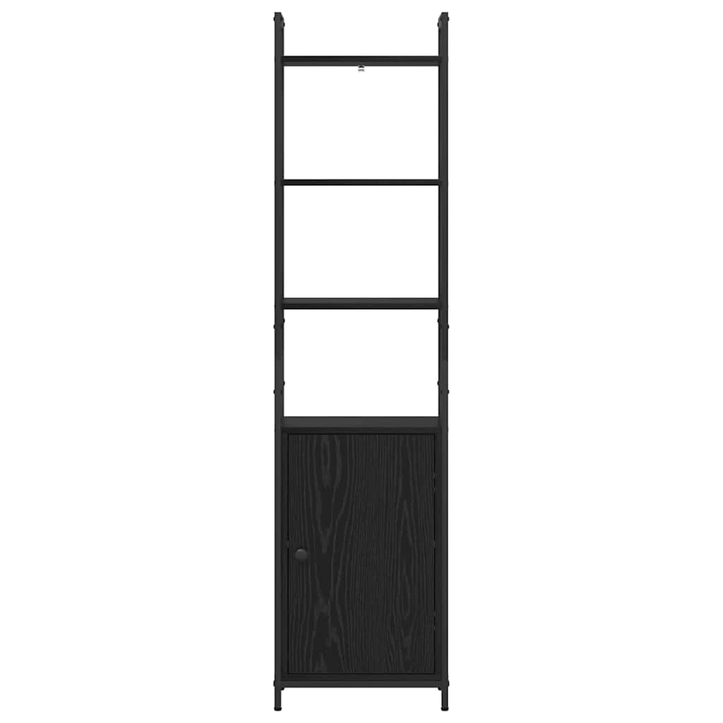 vidaXL Bücherregal Schwarz Eichen-Optik 40 x 24 x 161 cm Holzwerkstoff