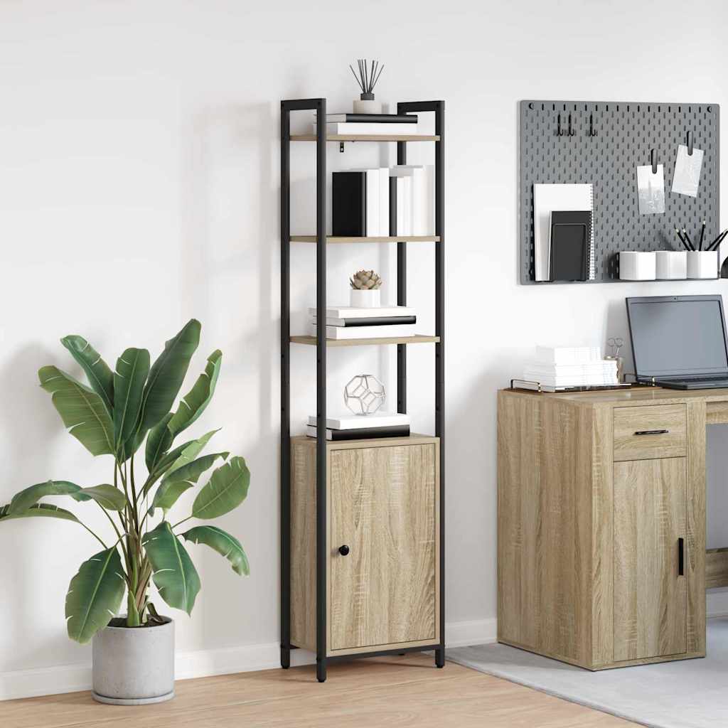 vidaXL Bibliothèque chêne Sonoma 40 x 24 x 161 cm en bois d'ingénierie