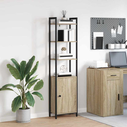 vidaXL Bibliothèque chêne Sonoma 40 x 24 x 161 cm en bois d'ingénierie