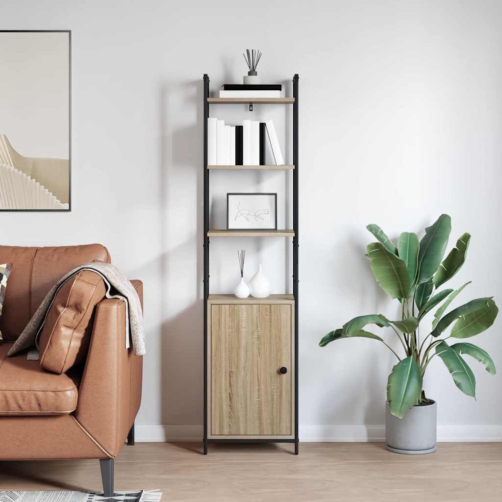 vidaXL Bibliothèque chêne Sonoma 40 x 24 x 161 cm en bois d'ingénierie