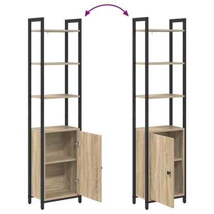 vidaXL Bibliothèque chêne Sonoma 40 x 24 x 161 cm en bois d'ingénierie