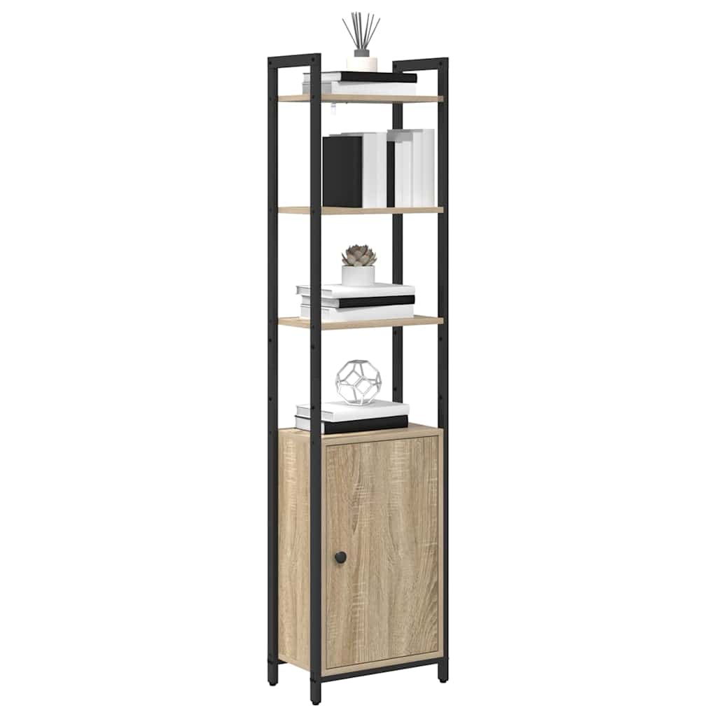 vidaXL Bibliothèque chêne Sonoma 40 x 24 x 161 cm en bois d'ingénierie
