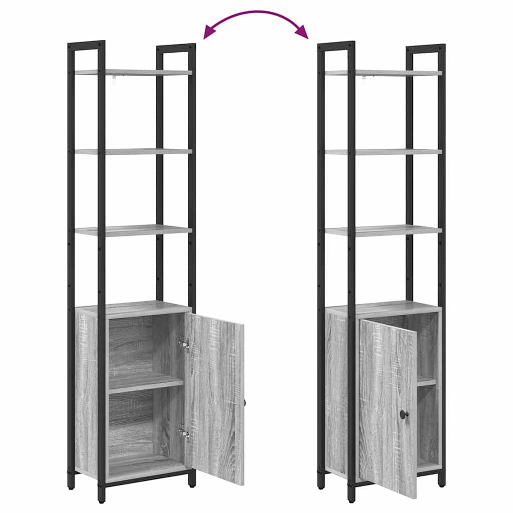 Bücherregal Graues Sonoma 40 x 24 x 161 cm Holzwerkstoff