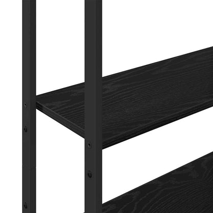 Bücherregal Schwarz Eichen-Optik 60 x 24 x 161 cm Holzwerkstoff