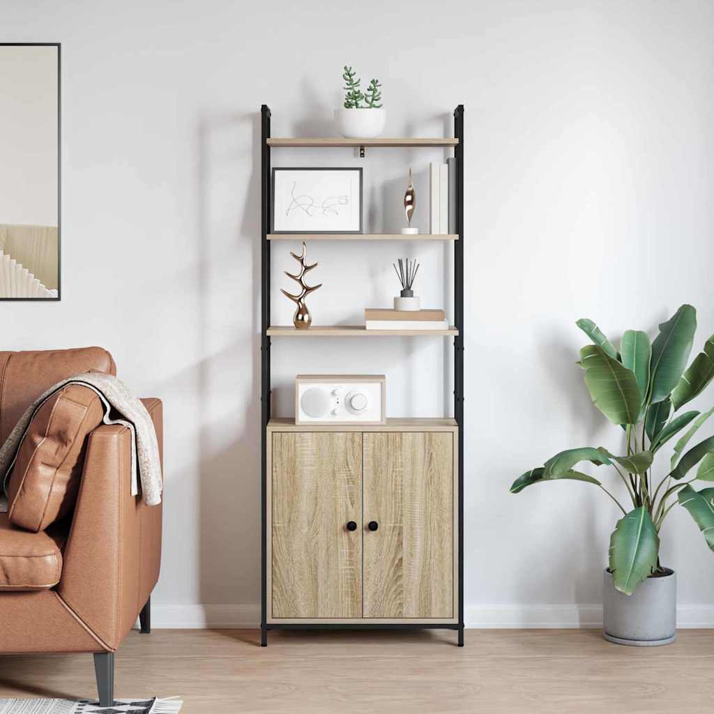 vidaXL Bücherregal Sonoma-Eiche 60 x 24 x 161 cm Holzwerkstoff