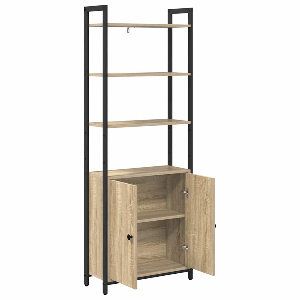 vidaXL Bücherregal Sonoma-Eiche 60 x 24 x 161 cm Holzwerkstoff