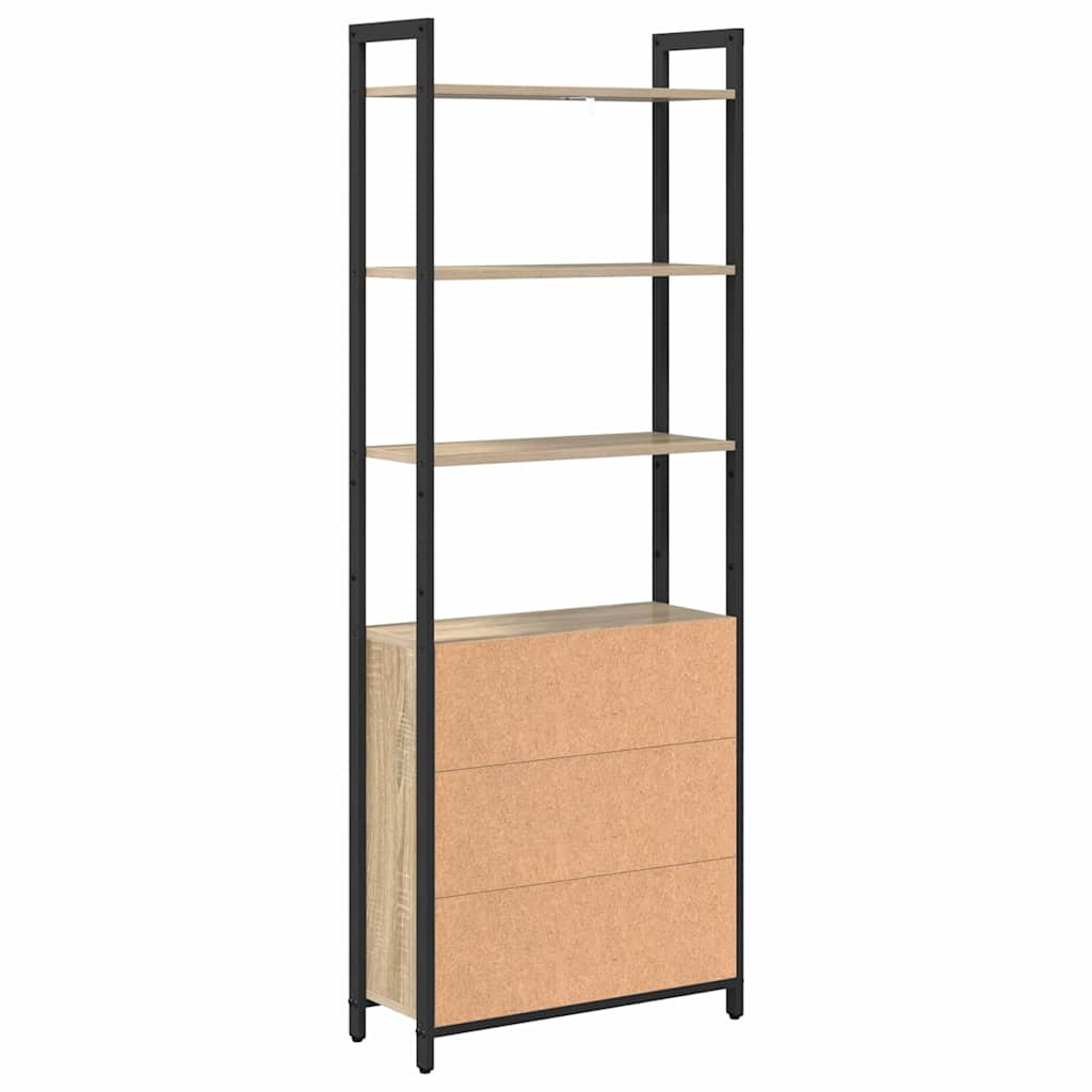 vidaXL Bücherregal Sonoma-Eiche 60 x 24 x 161 cm Holzwerkstoff