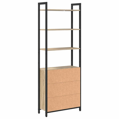 vidaXL Bücherregal Sonoma-Eiche 60 x 24 x 161 cm Holzwerkstoff
