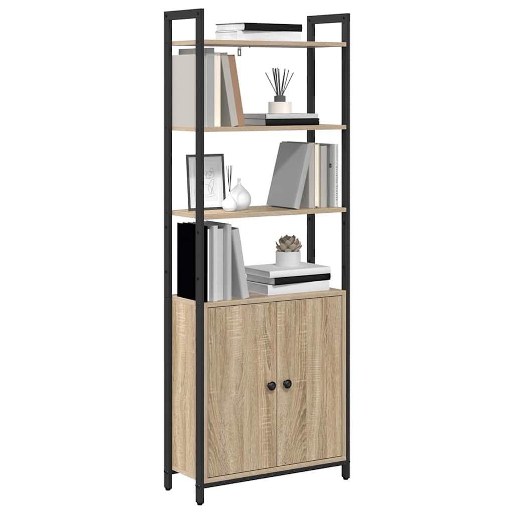 vidaXL Bücherregal Sonoma-Eiche 60 x 24 x 161 cm Holzwerkstoff