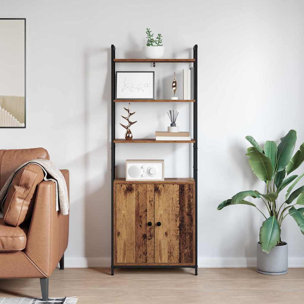 vidaXL Bücherregal Altholz 60 x 24 x 161 cm Holzwerkstoff