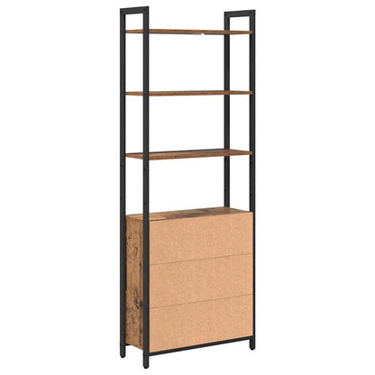 vidaXL Bücherregal Altholz 60 x 24 x 161 cm Holzwerkstoff