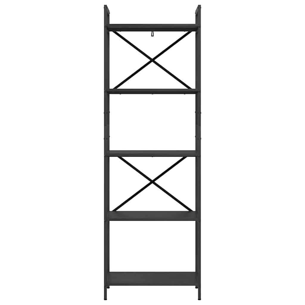 vidaXL Bücherregal Schwarz Eichen-Optik 56 x 34 x 171 cm Holzwerkstoff