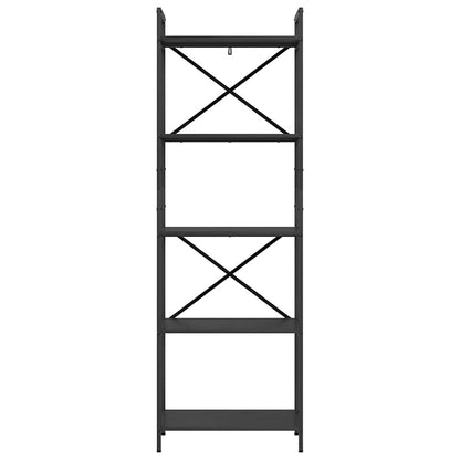 vidaXL Bücherregal Schwarz Eichen-Optik 56 x 34 x 171 cm Holzwerkstoff