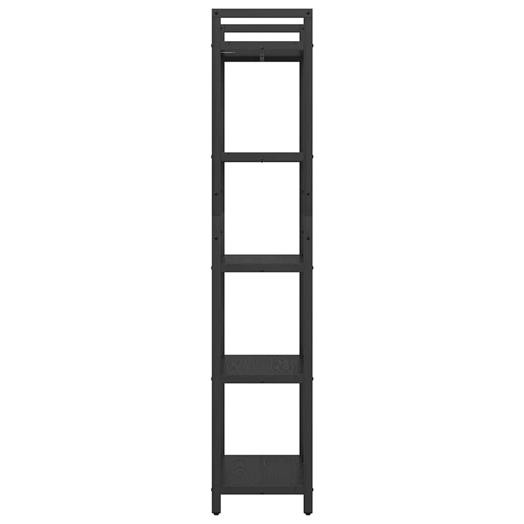 vidaXL Bücherregal Schwarz Eichen-Optik 56 x 34 x 171 cm Holzwerkstoff