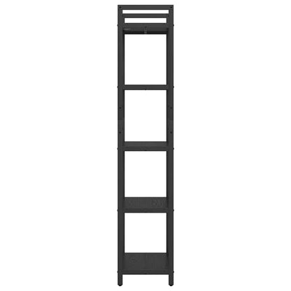 vidaXL Bücherregal Schwarz Eichen-Optik 56 x 34 x 171 cm Holzwerkstoff