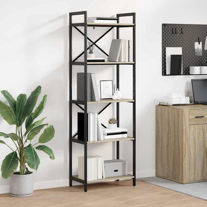vidaXL Bücherregal Sonoma-Eiche 56 x 34 x 171 cm Holzwerkstoff