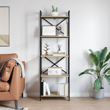 vidaXL Bücherregal Sonoma-Eiche 56 x 34 x 171 cm Holzwerkstoff