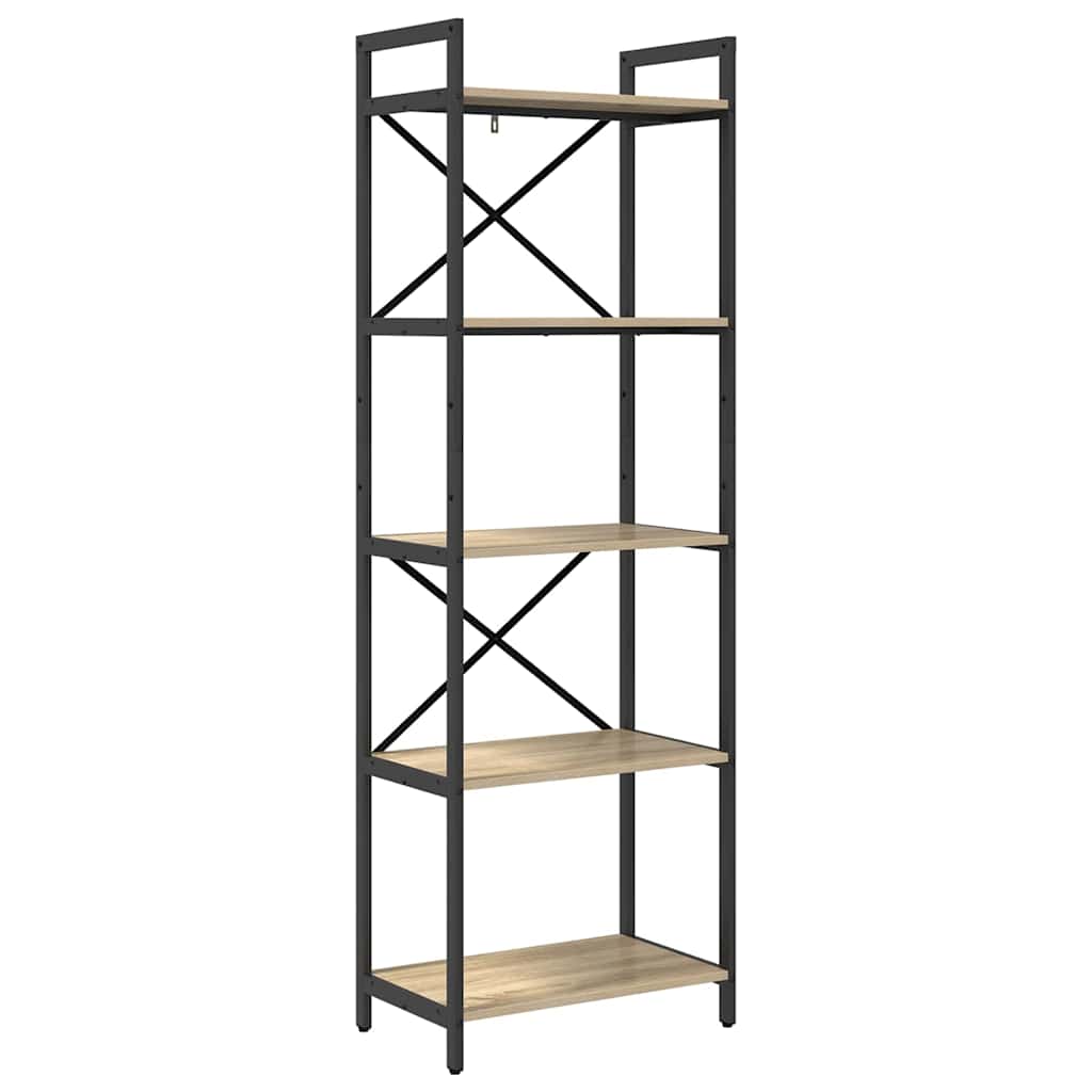 vidaXL Bücherregal Sonoma-Eiche 56 x 34 x 171 cm Holzwerkstoff