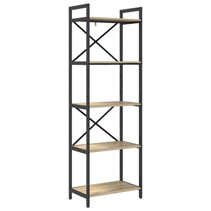 vidaXL Bücherregal Sonoma-Eiche 56 x 34 x 171 cm Holzwerkstoff