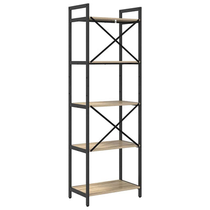 vidaXL Bücherregal Sonoma-Eiche 56 x 34 x 171 cm Holzwerkstoff