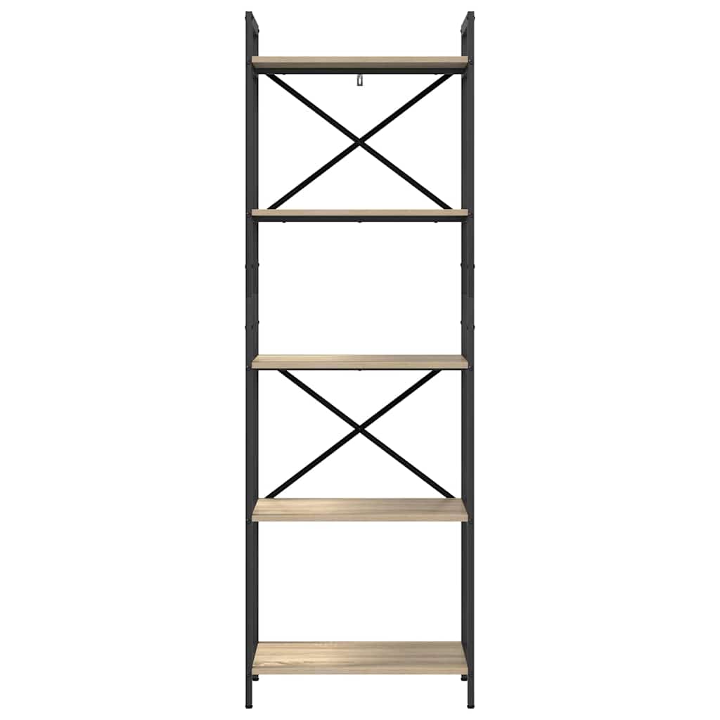 vidaXL Bücherregal Sonoma-Eiche 56 x 34 x 171 cm Holzwerkstoff