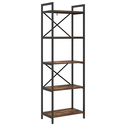 Bücherregal Geräucherte Eiche 56 x 34 x 171 cm Holzwerkstoff