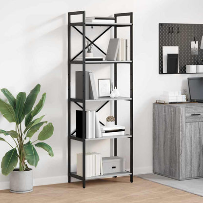 vidaXL Bücherregal Graues Sonoma 56 x 34 x 171 cm Holzwerkstoff