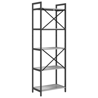 vidaXL Bücherregal Graues Sonoma 56 x 34 x 171 cm Holzwerkstoff