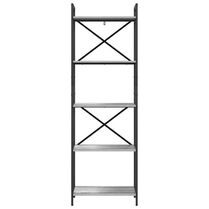 vidaXL Bücherregal Graues Sonoma 56 x 34 x 171 cm Holzwerkstoff