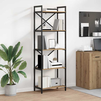 vidaXL Bücherregal Artisan-Eiche 56 x 34 x 171 cm Holzwerkstoff