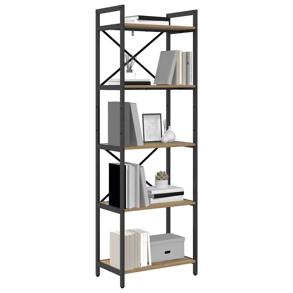 vidaXL Bücherregal Artisan-Eiche 56 x 34 x 171 cm Holzwerkstoff