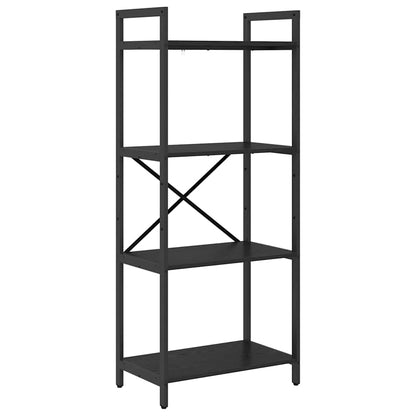 vidaXL Bücherregal Schwarz Eichen-Optik 56 x 34 x 133,5 cm