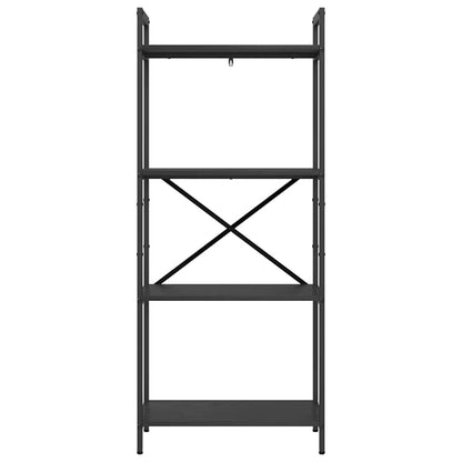 vidaXL Bücherregal Schwarz Eichen-Optik 56 x 34 x 133,5 cm