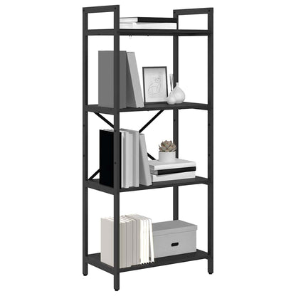 vidaXL Bücherregal Schwarz Eichen-Optik 56 x 34 x 133,5 cm