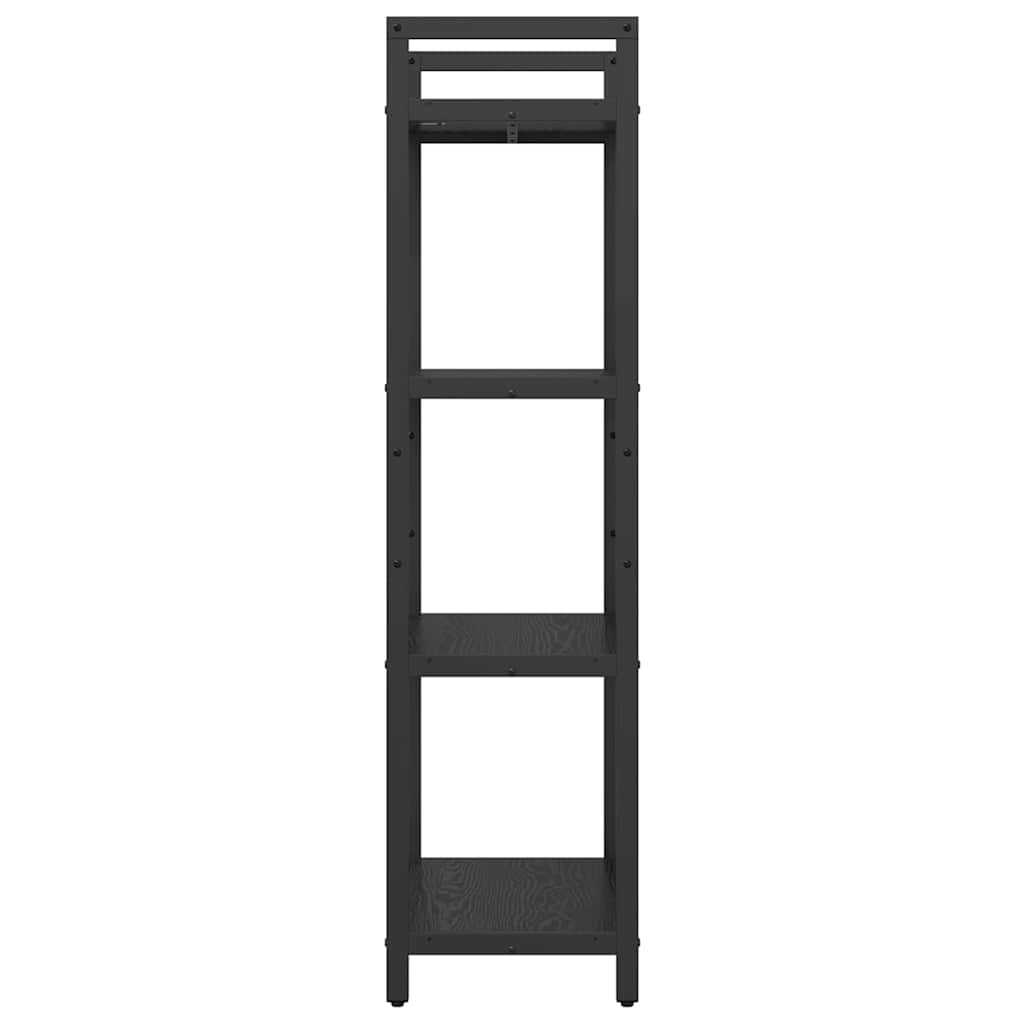 vidaXL Bücherregal Schwarz Eichen-Optik 56 x 34 x 133,5 cm